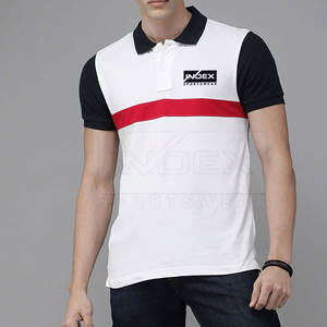 T-shirt à col roulé pour homme, de haute qualité, coupe classique, manches courtes, séchage rapide, respirant, tendance, fabriqué au Pakistan, 100% coton - Product Image 4