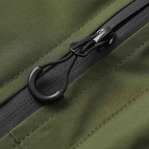 Service OEM, faible MOQ, nouvelle veste coupe-vent élégante pour homme avec capuche et fermeture éclair, fine et imperméable pour l'hiver - Product Image 4