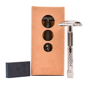 Rasoir de sécurité 2-en-1 réutilisable et écologique OEM ANAAIF, instrument de beauté à bord droit en acier inoxydable, vente en gros, produit phare - Product Image 6