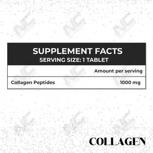 Comprimés effervescents de collagène de marque privée pour la santé de la peau adulte-Emballage de tube de 20 onglets - Product Image 3