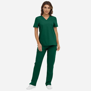 Uniformes de hospital de moda Medico Spandex Stretch Trajes transpirables Mujeres Scrub Sets Jogger Médico Enfermería Scrubs - Product Image 4