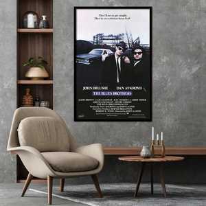 Affiche des Blues Brothers, techniques d'impression offset et numérique, matériau vinyle et toile à des fins de décoration - Product Image 1