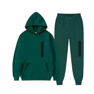 Logotipo propio invierno cálido 400 GSM algodón polar sudaderas con capucha más tamaños chándal hombres - Product Image 3