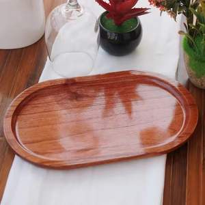 Elegante Juego de Bandejas para Servir con Incrustaciones de Resina y Asas Resistentes para un Uso Elegante en la Mesa en el Hogar o en Hostelería, Fácil de Limpiar - Product Image 6
