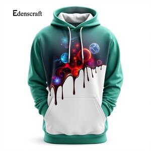 Urban Essentials Sweat à capuche imprimé pour hommes Pull décontracté Vêtements d'hiver Durable Doux Écologique Logo personnalisé Respirant Léger - Product Image 3