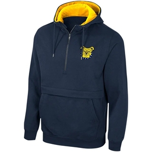Sudadera con capucha North Carolina A & T Aggies Bulldog 1/4 Zip con acento amarillo para hombres y mujeres - Product Image 2
