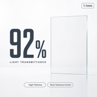 Penjualan Panas Grosir Kaca LCD Layar Sentuh Ultra Tipis 0.7mm Transparan Tinggi Berkualitas Elektronik, Dapat Disesuaikan Ukurannya