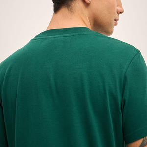 T-shirt personnalisé en gros, impression de logo personnalisé, T-shirt à col rond, manches courtes, 100% coton, uni, T-shirt pour homme - Product Image 6