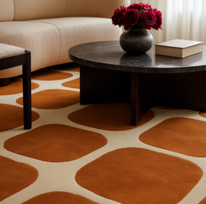 Tapis KNOT RUG en laine tuftée à la main, haute qualité, fait main, écologique, antidérapant à pois, pour salon, enfants, hôtels, bureau - Product Image 3