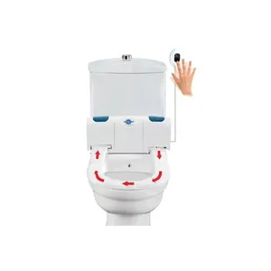 ที่นั่งชักโครกที่ถูกสุขอนามัยขั้นสูงพร้อมรีโมทคอนโทรลและระบบทำความร้อนที่นั่งทำจากพลาสติก - Product Image 1