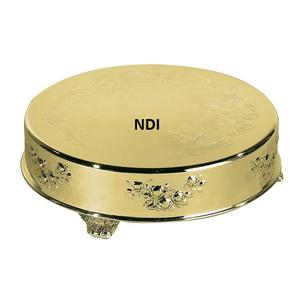 Soporte de Metal efectivo para servir pasteles, soporte de Metal de aluminio para pasteles, diseño hecho a mano, plato para servir pasteles, soporte portátil para pasteles - Product Image 3