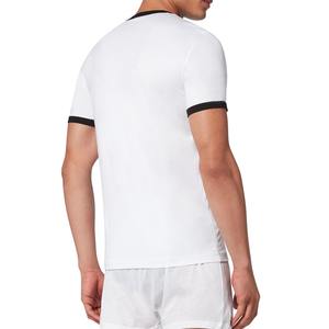 Camisetas de manga corta con cuello redondo para hombre hechas en fábrica de secado rápido transpirable Color sólido Casual Premium 100% algodón ajuste Extragrande - Product Image 4