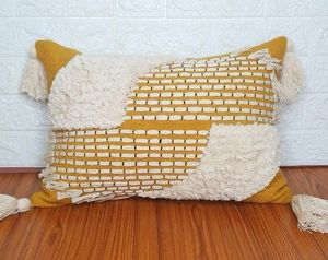 Luxury Wool Pillow Cover New Zealand Wool Designer <b>Cushion</b> Cover Sofa and Bedroom Handmade From <b>INDIAN</b> TEXTILES H/L - Product Image 2