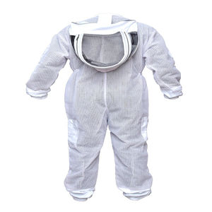 Équipement d'apiculture Miel Apiculteurs Sécurité Air Respirant Coton Corps Complet Abeille Tenue De Protection Costume Avec Voile Capuche Chapeau - Product Image 5