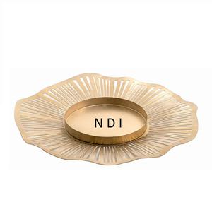 Venta caliente cocina Catering usado desayuno comida servidor bandejas acabado brillante vajilla Decoración de mesa bandeja de servicio - Product Image 2