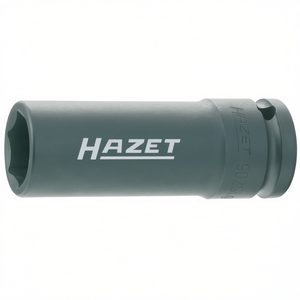 Hazet 1/2'' Extra Slim and Long 6-Point <b>Impact</b> <b>Socket</b> with Traction Profile for Wheel Mounting or Dismounting - Product Image 2