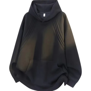 Sweat-shirt à capuche à manches longues pour hommes avec poche avant en tissu non extensible pour tous les jours et vêtements de cérémonie - Product Image 1