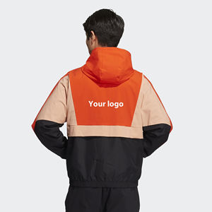 2025 elegante y suave personalizado primavera ligero poliéster cortavientos al aire libre de talla grande chaquetas de hombre - Product Image 4