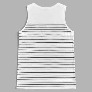 Débardeur de style dernier cri avec logo personnalisé de vêtements de fitness et gymnastique en coton respirant pour hommes Offre Spéciale décontracté uni tricoté de grande taille - Product Image 2