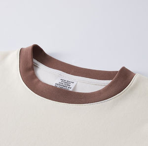 Camisetas recortadas de Ringer, camiseta transpirable de bloque de Color liso o estampado hecha a medida, camisetas de manga corta con cuello de timbre para mujer - Product Image 2