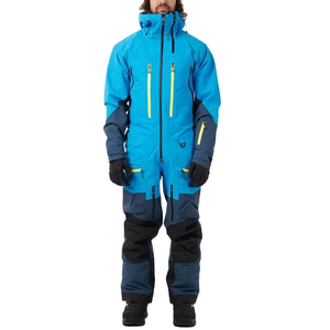 Combinaison de ski professionnelle unisexe, nouveau design color block, fermeture éclair, coupe ample, coupe-vent, imperméable, confortable et respirante - Product Image 6