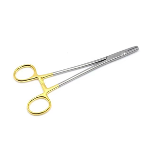 Porte-aiguilles manuel en acier inoxydable, instrument chirurgical réutilisable, stérilisation à haute température pour une suture sécurisée et précise - Product Image 3