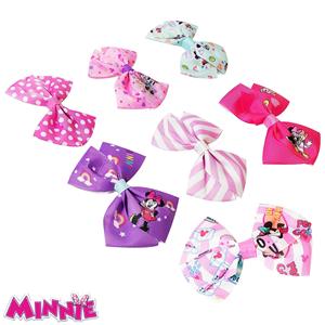 Ensemble d'accessoires pour cheveux Mickey et Minnie Mouse personnalisable OEM/ODM, 7 pièces, pinces crocodiles, ruban en tissu, prix direct usine, emballage carton - Product Image 2