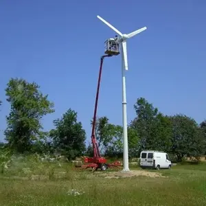 Generatore di vento generatore di vento per la casa con il prezzo di fabbrica impermeabile 8kw 9kw sistema di energia eolica in acciaio al carbonio HELIOS 7.5m