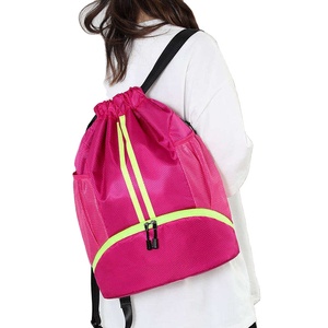 Drawstring <b>Bag</b> Gym Handbag Casual Shoulder Nylon Oxford Drawstring <b>Zip</b> Sports <b>Bag</b> Custom Size - Product Image 6