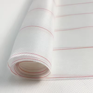 PP230 Nylon 66 85gsm Peel Ply Tissu de libération traceur rouge 1800mm Tissu en fibre de verre enduit de silicone pour infusion de résine - Product Image 2