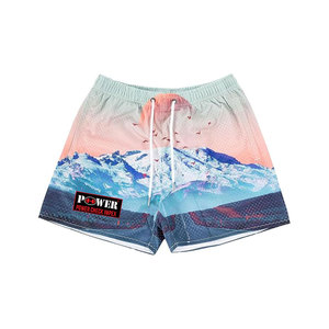 Short de survêtement en coton 100% pour homme, avec patch brodé, vintage, délavé à l'acide, pour l'été - Product Image 2