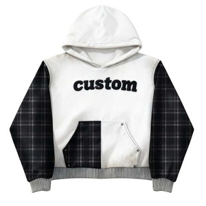 Sweat-shirt surdimensionné personnalisé délavé Streetwear Homme Vintage Personnalisé Lavage à l'acide Sweat-shirt en molleton Stone Wash à vendre - Product Image 2