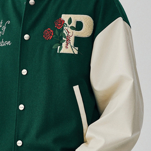 Vestes pour hommes blouson aviateur à la mode veste universitaire de baseball Letterman à broderie personnalisée vente en gros de veste décontractée pour hommes téléchargés - Product Image 6