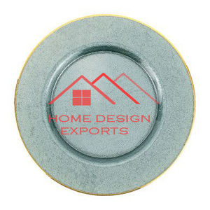 2025 plaque de chargeur en métal forme ronde Siler fini maison hôtel Restaurant service de nourriture utiliser plaque de chargeur en métal - Product Image 6