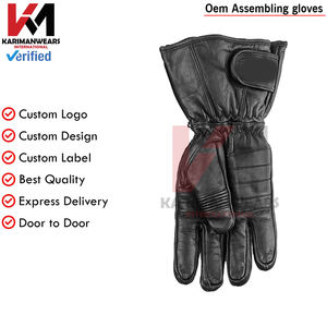 Gants de motoneige en cuir de qualité supérieure Gauntlet Cuff Protection contre le froid Motoneige Ski Sports d'hiver Durable Imperméable - Product Image 4