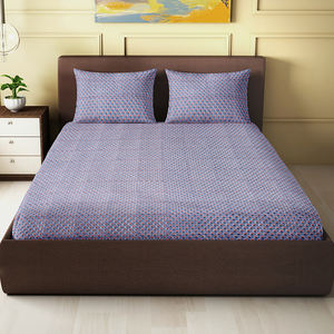 Couette Réversible en Voile 100% Coton Fait Main Rouge Marin Automne, Écologique Toutes Saisons, 92' x 88', avec Matelassage Polyester - Product Image 1