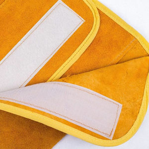 ที่คลุมรองเท้างานเชื่อมหนังฝาครอบรองเท้ากันความร้อนทนประกายไฟปกป้องเท้าอุตสาหกรรมงานเชื่อมงานตามสั่ง - Product Image 4