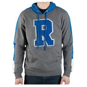 Sudadera con capucha de chenilla de tamaño bordado personalizado Sudadera con capucha de algodón bordado desgastado para hombres a precio al por mayor mezcla de algodón básico - Product Image 4