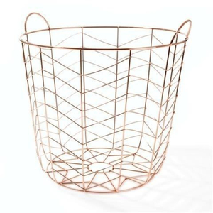 Factory Direct Sale Modern Stainless Steel <b>Wire</b> <b>Basket</b> With Handle Metal Mesh Storage Organizer Bin Square Design <b>Basket</b> On Sale - Product Image 3