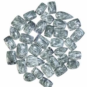 Seraphinite Cabochon หินควอตซ์คริสตัลธรรมชาติทรงหลวมเกรดสูงสำหรับการทำเครื่องประดับการรักษา - Product Image 1