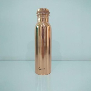 Pure Handmade Copper Eco-Friendly Water <b>Bottle</b> with Straw Lid Leak Proof 1000ml Capacity for Daily Drinking Health Benefits - Product Image 5