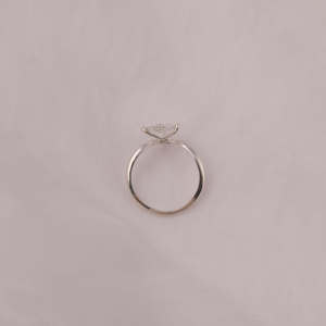 Or massif 14K Design personnalisé Unique Art Déco Portrait Cut Bague de fiançailles Cerf-volant Portrait Cut Lab-Grown Diamond Solitaire Trendy - Product Image 6