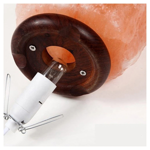 หิมาลายันโคมไฟถ้วยไฟเกลือคริสตัลสีชมพูหินนวดลูกบอลตกแต่งบ้านโต๊ะไฟชามขนาดเล็ก - Product Image 4