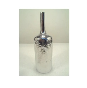 best quality Aluminum Flower <b>Vase</b> And hammered Nickel Finished set of two High Quality Indian Made Metal Material Flower <b>Vases</b> - Product Image 3