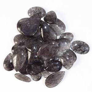 ที่ขายดีที่สุดคุณภาพสูง 100% ธรรมชาติสีดํา Rutile ควอตซ์จักระ Healing ร่วงลงอัญมณีผสมรูปร่างอัญมณีหลวมสําหรับเครื่องประดับ - Product Image 2