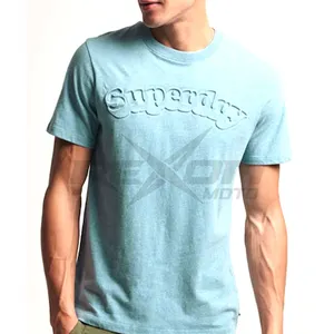 कूपर क्लासिक उभरा टी शर्ट उच्च गुणवत्ता वाले कस्टम टी शर्ट मुद्रण पुरुषों थोक प्लस आकार सस्ते कीमत पुरुषों उभरा टी शर्ट