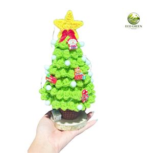 Figurine de renne en crochet faite à la main, peluche de Noël, poupée de fête rembourrée, décoration douce et naturelle pour salon, ornement de Noël, cadeau décoratif - Product Image 3