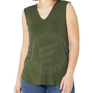 Logo personnalisé Dernier design Qualité supérieure Débardeur Offres Spéciales bonne qualité Fabriqué en usine Débardeur pour femmes - Product Image 1
