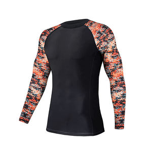 Camiseta de Compresión de Manga Larga para Hombre, Secado Rápido, Capa Base Deportiva, Ropa Deportiva OEM, Camiseta de Protección contra Erupciones para Hombre - Product Image 5