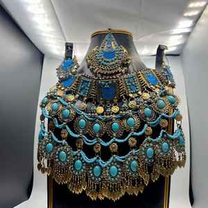 Conjunto de Joyería Afgana Hecha a Mano para Mujer, para Bodas y Fiestas, Proveedor Directo de Fábrica, Conjuntos de Joyería para Damas en Estilo Afgano - Product Image 4